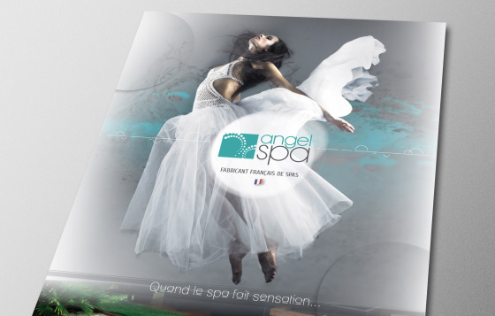 Affiche corporate pour un fabricant de Spa local
