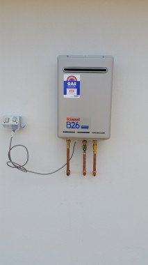 Hot water unit installation