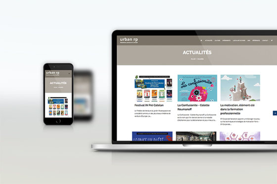 Création d'un site internet responsive avec backoffice personnalisé pour l'agence Urban RP