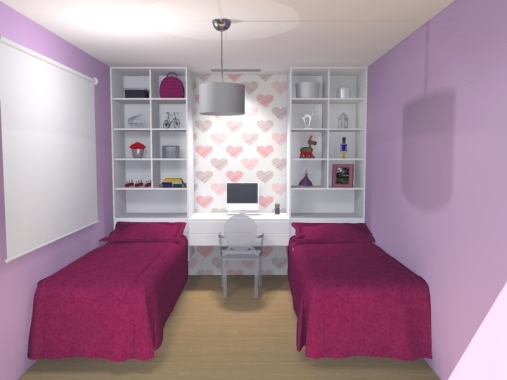 Projeto de interiores para quarto infantil.