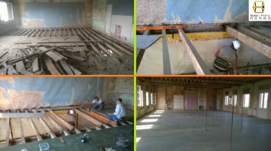 CHANTIER GAMACHES :

- TRANSFORMATION ET RÉHABILITATION POUR LE COMPTE DU PACT ADRIM DE L'ANCIENNE ECOLE DU CENTRE DE GAMACHES EN DIX LOGEMENTS
REMPLACEMENT + RECTIFICATION PLANCHER BOIS