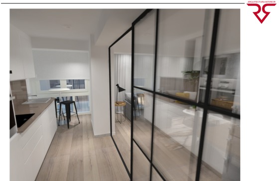 Proyecto de reforma integral e interiorismo para piso en Ramón y Cajal a Coruña