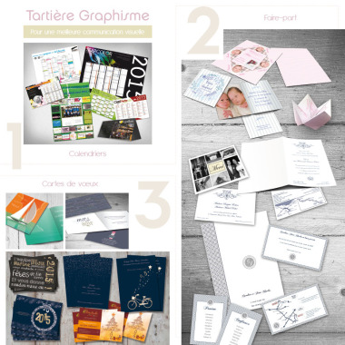Calendriers - Faire-part - Cartes de vœux...
