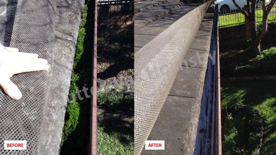 We can clean underneath your gutter guards!
