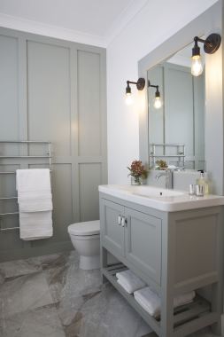 Custom made vanities by Appletree Designs and the Gourmet Kitchen Company