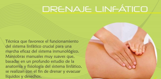 Que en un drenaje linfatico manual