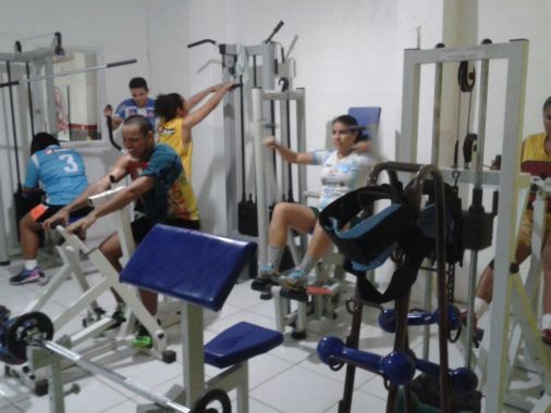 Preparação física e reforço muscular atletas handball do paysandu