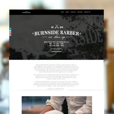 Website Design - Burnside Barber