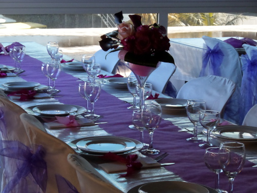Décoration table d'invités