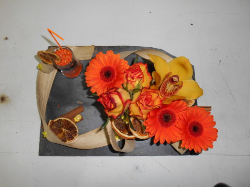 composition cours d'art floral
