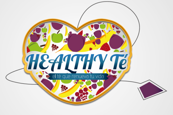 Marca para un producto de té de frutas deshidratadas. Healthy Té