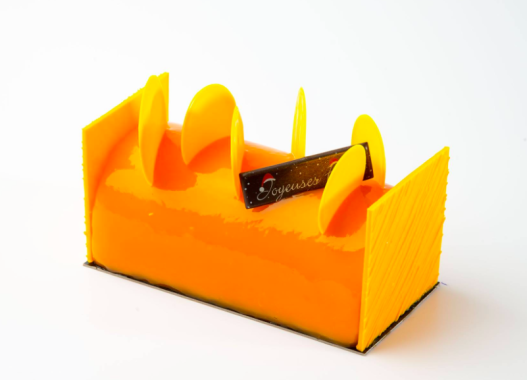 Buche de noël aux fruits de la passion