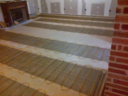 plancher électrique chauffant