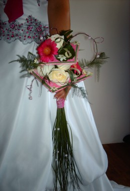 bouquet de marié moderne