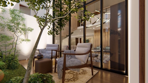 Diseño de residencia - Jardín