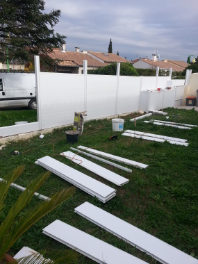 Rénovation d'une clôture.