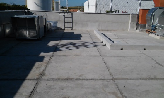 contra piso em placas