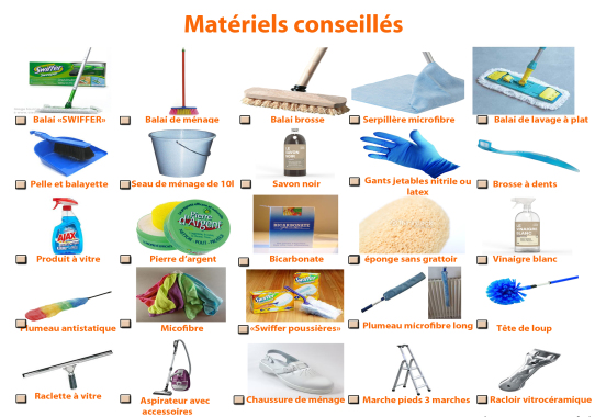 Les matériels que j'utilise