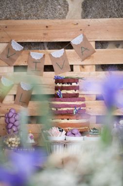 tartas de boda. Tarta de boda rustica naked