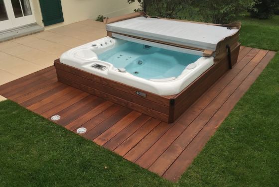 Entourage Spa bois ipé