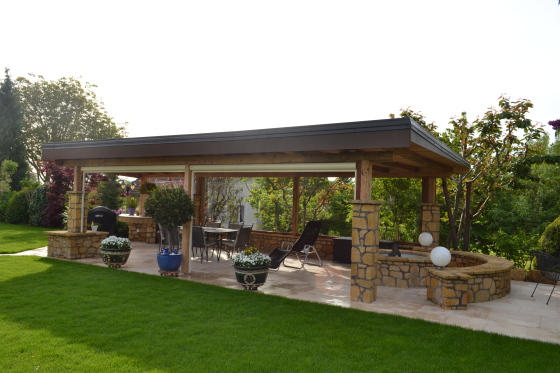 Réalisation d'une terrasse couverte