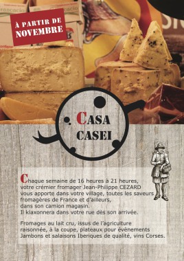 Flyer pour un fromager indépendant
création du logo également pour sa société