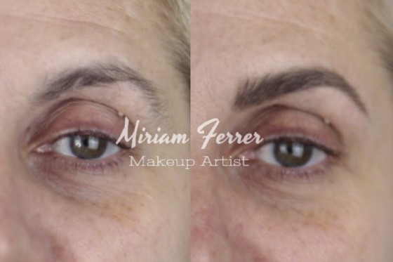 Diseño de cejas mediante depilación y maquillaje