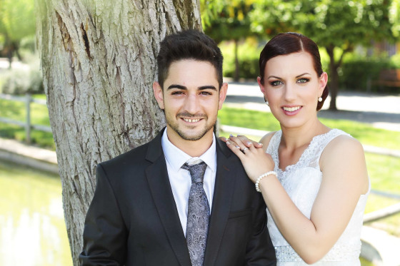Reportaje de pareja el día de la boda