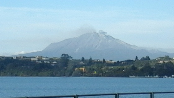 Reactivación de erupción. Vn. Calbuco, desde P. Varas