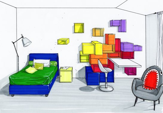 Projet pour une chambre d'enfant