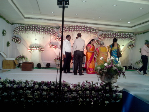Back drop Decoration for Wedding Reception at Bhimavaram
