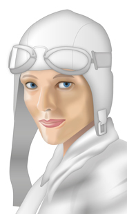 aviatrice - vector