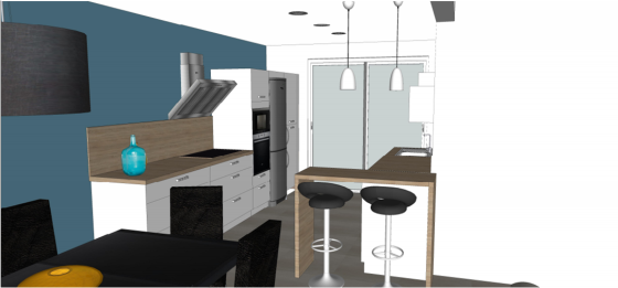 Création d'une cuisine visualisation 3D