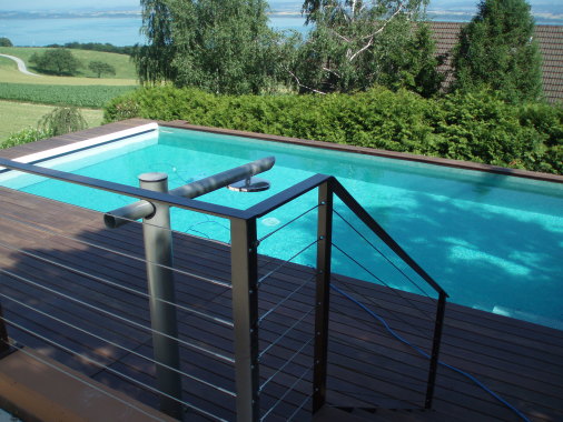 Réalisation de piscine et terrasse en bois