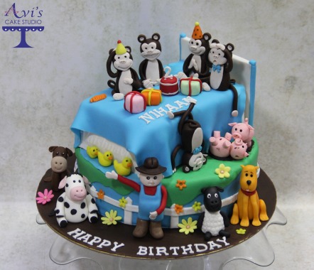 Rhymes Theme cake