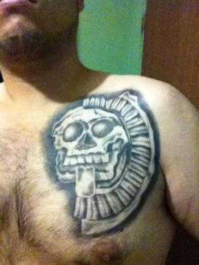 Mictlantecutli   Tatto Pre hispanico  stilo Mexico