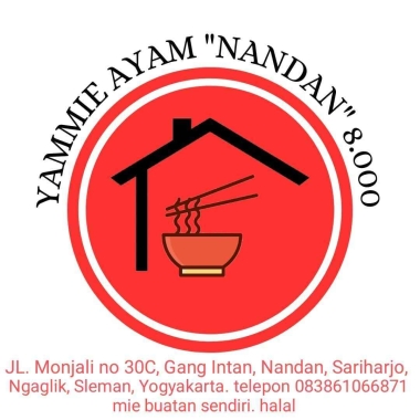 Mie Ayam Nandan Harga *information hidden*Jl. Monjali No.30C, Gang Intan, Nandan, Ngaglik, Sleman, Yogyakarta Yammie Ayam Nandan *information hidden*Terdaftar Di Google Gofood Grapfood Shopefood