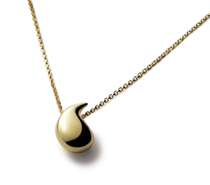La première goutte, disponible en or blanc et or jaune.