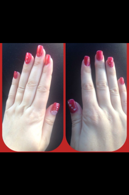 Ongles en gel + déco