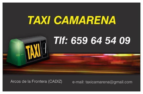 SERVICIO DE TAXIS EN ARCOS DE LA FRONTERA
