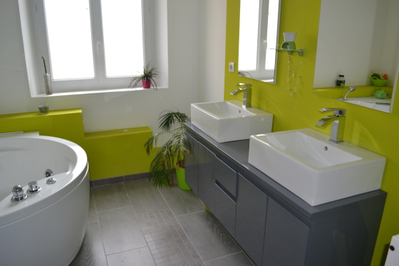 Salle de bain réalisée chez un particulier