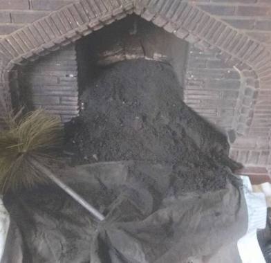 This was the amount of soot removed from a customers chimney today, shows the importance of having regular chimney sweeps to keep chimneys clear and fires working efficiently and safely 