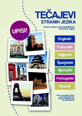 UPISI na tečajeve engleskog, njemačkog, španjolskog, kineskog, francuskog i talijanskog jezika