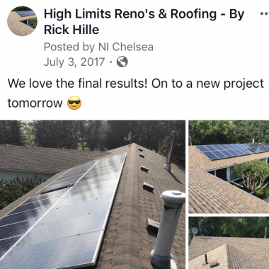 High Limits Roofing And Reno’S