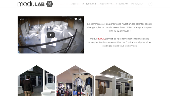 Site vitrine WordPress www.modulab-concept.com