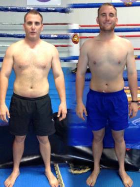 This is Barry after his 8 week challenge. Lost 9.6kg's