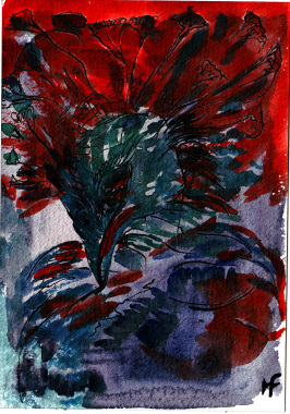 "Oiseaux" aquarelle sur papier Canson (2012) - 2/8