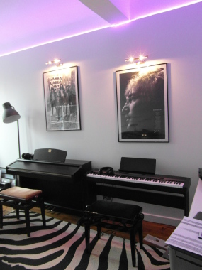 salle de piano de l'Appart à Zik