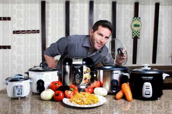 Sesion fotográfica para black & decker y farberware con Marcelo Cezán