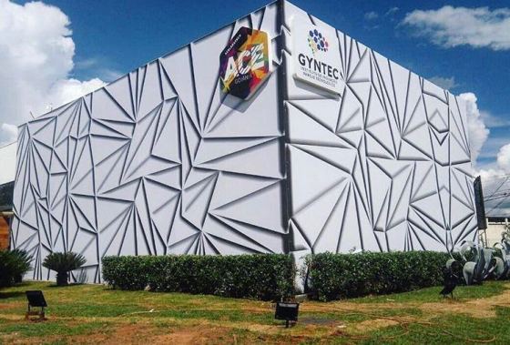 Logotipo, Fachada e identidade Gyntec - Goiânia/GO